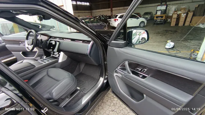 Avant Range Rover après polissage