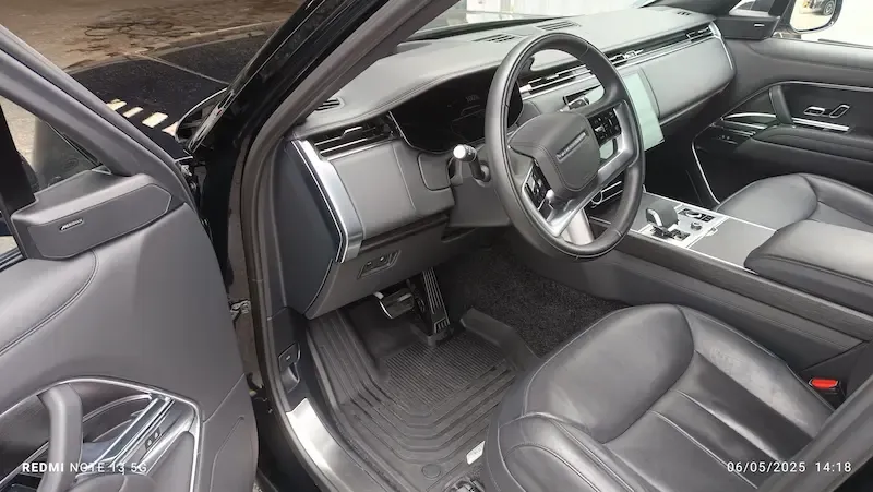 Siège conducteur Range Rover après nettoyage